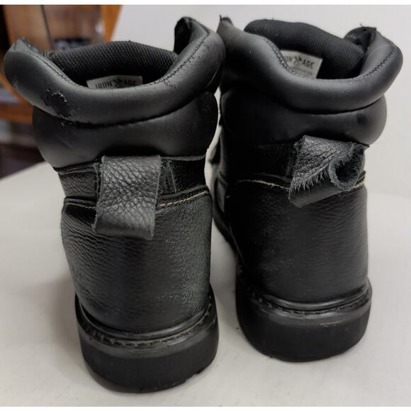 Iron Age Work Boots IA5016 Men Size 10M Black Leather Met Guard Safety Toe Oil main image 7